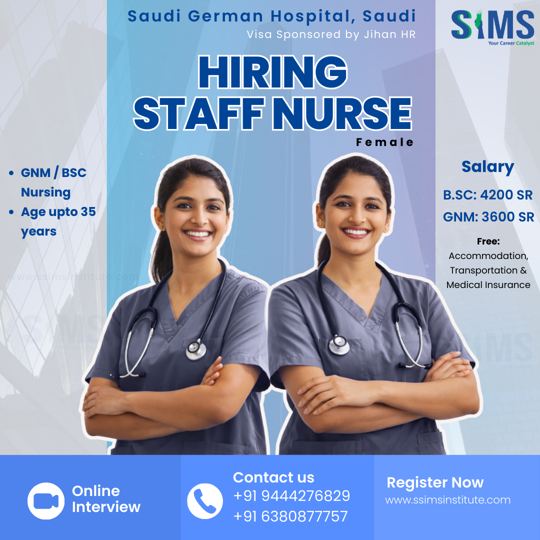 Female Staff Nurse – Saudi German Hospital — Gulf job poster